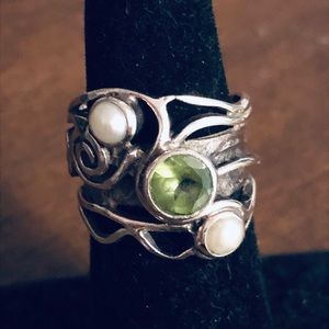 Sterling silver Statement ring